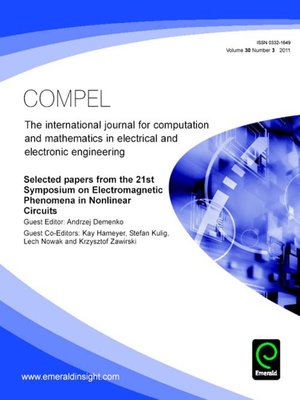 cover image of COMPEL: The International Journal for Computation and Mathematics in Electrical and Electronic Engineering, Volume 30, Issue 3